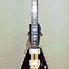 A 1978 Greco AK1400 Flying V guitar, without the "Freedom" inlay on the fingerboard 